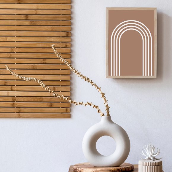 Modern Minimalist Abstract Geometric Wall Art Print Home Decor [No Frame] - Picture 4 of 5